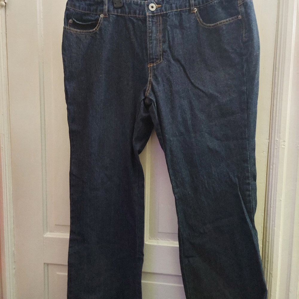 Blue jeans the hard material ,size 18 petite, by the Avenue